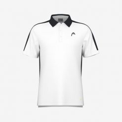 Koszulka polo męska SLICE. Białe koszulki sportowe męskie Head, m, bez wzorów, z meshu, bez kołnierzyka, bez ramiączek, tenisowe. Za 317.75 zł.