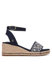 Tommy Hilfiger Espadryle Th Mid Espad FW0FW09519 Granatowy. Niebieskie sandały damskie Tommy Hilfiger, bez wzorów, z materiału, bez obcasa, bez zapięcia. Za 369.99 zł.