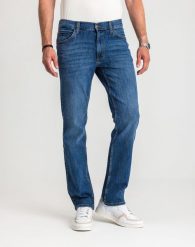 Męskie Spodnie Jeansowe Mustang Style Tramper Straight Denim Blue 1017121 5000 782, W32 L32. Niebieskie spodnie materiałowe męskie Mustang, l, bez wzorów, z bawełny, klasyczne. Za 219.99 zł.