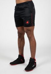 Broxton Szorty - Czarny. Czarne krótkie spodenki sportowe męskie GORILLA WEAR, l, bez wzorów, z poliesteru, na fitness i siłownię. Za 209.00 zł.