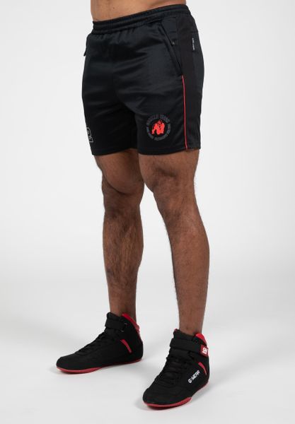 Broxton Szorty - Czarny. Czarne krótkie spodenki sportowe męskie GORILLA WEAR, l, bez wzorów, z poliesteru, na fitness i siłownię. Za 209.00 zł.