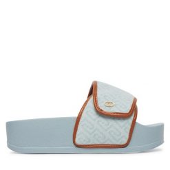 Klapki Liu Jo. Niebieskie klapki damskie Liu Jo, bez wzorów, bez obcasa. Za 329.99 zł.