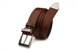 Pasek skórzany BELTIMORE r.100-115 cm 522 brązowy. Brązowe paski damskie bez wzorów. Za 54.90 zł.