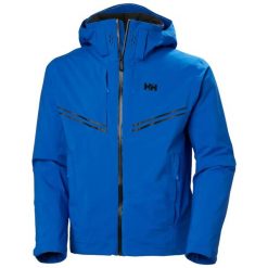 Kurtka narciarska Helly Hansen Alpha Infinity. Niebieskie kurtki męskie Helly Hansen, m, bez wzorów, z elastanu, biznesowe, bez kaptura. Za 2,396.00 zł.