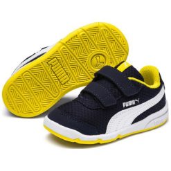 Puma Stepfleex 2 Mesh V Ps Peacoat-Blazing Yellow-White 28. Buty sportowe chłopięce Puma. Za 168.00 zł.