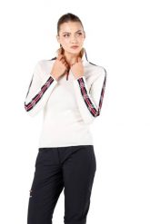 Asya - Sweter Damski ze 100% Wełny Merino L, Biały. Białe swetry damskie WOOLONA, na zimę, l, bez wzorów, z materiału, biznesowe, bez kołnierzyka, bez ramiączek, długie, bez kaptura. Za 720.00 zł.