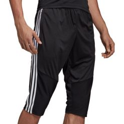 Spodnie piłkarskie adidas Tiro 19 3/4 Pant. Białe spodnie sportowe męskie Adidas, l, bez wzorów, z materiału, na fitness i siłownię, climalite (adidas). Za 59.00 zł.