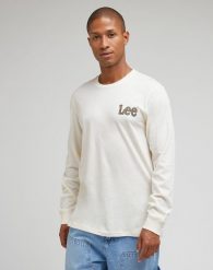 LEE ESSENTIAL TEE LONGSLEVE MĘSKA KOSZULKA Z DŁUGIM RĘKAWE ECRU 112342483 LL97016990. Koszulki polo męskie Lee, m, bez wzorów, bez ramiączek. Za 109.99 zł.