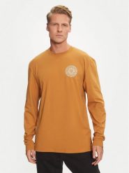 Quiksilver Longsleeve Bloom Cycle EQYZT07707 Brązowy Regular Fit. Brązowe bluzki z długim rękawem męskie Quiksilver, m, bez wzorów, z bawełny, bez kołnierzyka. Za 99.99 zł.