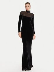 Elisabetta Franchi Sukienka wieczorowa AB-R42-57E2-V660 Czarny Slim Fit. Czarne sukienki damskie Elisabetta Franchi, bez wzorów, z syntetyku, wizytowe, bez kołnierzyka, bez ramiączek. Za 2,859.00 zł.
