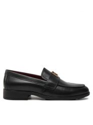 Tommy Hilfiger Lordsy Th Leather Classic Loafer FW0FW07961 Czarny. Czarne mokasyny damskie Tommy Hilfiger, ze skóry. Za 459.99 zł.