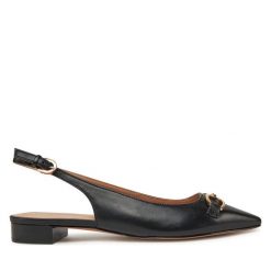 Sandały Geox. Czarne sandały damskie Geox, bez wzorów, bez obcasa, na płaskiej podeszwie, bez zapięcia. Za 339.99 zł.