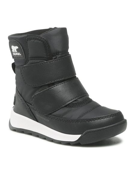 Sorel Śniegowce Childrens Whitney II Strap Wp NC3919-010 Czarny. Czarne buty zimowe chłopięce Sorel, bez wzorów, z materiału, bez zapięcia. Za 319.99 zł.