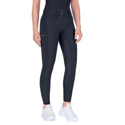 Damskie spodnie jeździeckie o pełnej przyczepności ELT Comfort Ride Glam. Niebieskie spodnie materiałowe damskie ELT, l, bez wzorów, z elastanu. Za 465.50 zł.