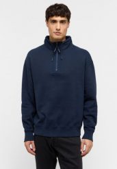 MĘSKA BLUZA ROZPINANA MUSTANG Franklin Dark Sapphire 1015636 4136. Niebieskie bluzy męskie Mustang, l, bez wzorów, bez kaptura. Za 149.99 zł.