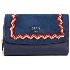 Bessie London Portfel Damski Genesis, Ciemnoniebieski. Szare portfele damskie Bessie London. Za 99.00 zł.