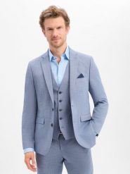 Finshley & Harding kurtka modułowa - Steven Mężczyźni Modern Fit niebieski, 52. Niebieskie kurtki męskie Finshley & Harding, m, bez wzorów, z syntetyku, klasyczne, bez kaptura. Za 479.95 zł.