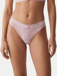 Tommy Hilfiger Stringi UW0UW06039 Różowy jasny. Czerwone stringi damskie Tommy Hilfiger, s, bez wzorów, z bawełny. Za 89.99 zł.