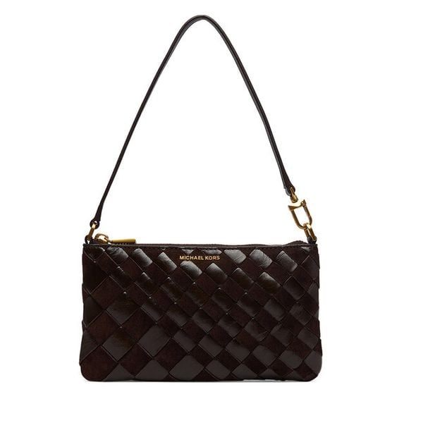 Torebka MICHAEL Michael Kors. Brązowe torebki do ręki damskie MICHAEL Michael Kors, bez wzorów, klasyczne, bez dodatków. Za 659.99 zł.