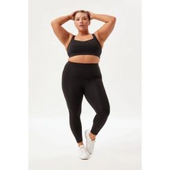 Damskie legginsy 7/8 Girlfriend Collective Float High-Rise. Czarne legginsy damskie GIRLFRIEND COLLECTIVE, bez wzorów. Za 389.50 zł.