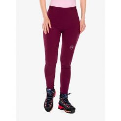 Spodnie turystyczne damskie La Sportiva Camino Tight Pant. Czerwone spodnie sportowe damskie La Sportiva, bez wzorów, trekkingowe. Za 373.99 zł.