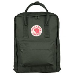 Plecak sportowo-turystyczny Kanken. Zielone torby i plecaki dziecięce Fjällräven, z materiału. Za 366.29 zł.