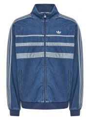 Adidas Bluza adicolor First Blue Denim JX6457 Niebieski Regular Fit. Niebieskie bluzy męskie Adidas, l, bez wzorów, z denimu, bez kaptura. Za 439.99 zł.