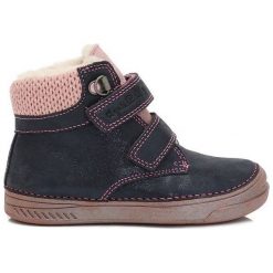 D-D-Step Dziewczęce Botki 33 Niebieski. Niebieskie botki dziewczęce marki D-D-Step, z dzianiny. Za 214.00 zł.