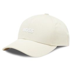 Czapka z daszkiem BOSS. Białe czapki i kapelusze męskie Boss, bez wzorów. Za 129.99 zł.
