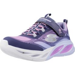 Buty SKECHERS COSMIC GLOW Fioletowy. Fioletowe buty sportowe dziewczęce Skechers, bez wzorów, bez zapięcia, na jogę i pilates, Skechers Sport. Za 225.20 zł.