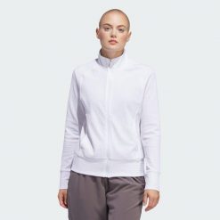 Kurtka Women's Ultimate365 Textured. Białe kurtki damskie Adidas, bez wzorów, z dresówki, na golfa. Za 329.00 zł.