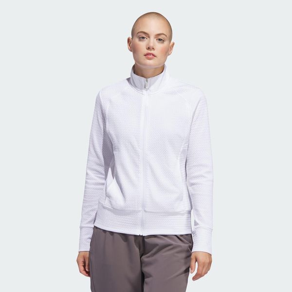 Kurtka Women's Ultimate365 Textured. Białe kurtki damskie Adidas, s, bez wzorów, z dresówki, bez kaptura, na golfa. Za 329.00 zł.