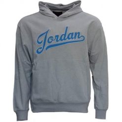 Bluza sportowa męska Nike Air Jordan Flight Mvp. Niebieskie bluzy sportowe męskie Nike, m, bez wzorów, z bawełny, z kapturem, na fitness i siłownię. Za 403.30 zł.