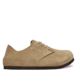 Półbuty Birkenstock. Brązowe półbuty na co dzień męskie Birkenstock, bez zapięcia. Za 719.99 zł.