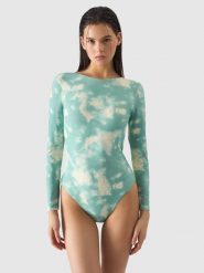 4F Kostium kąpielowy jednoczęściowy damski - multikolor XS. Kostiumy jednoczęściowe damskie 4f, m, bez wzorów, z dzianiny, retro, do pływania. W wyprzedaży za 59.99 zł.