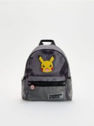 Plecak Pokémon - ciemnoszary. Szare torby i plecaki dziecięce Reserved, z materiału, małe. W wyprzedaży za 59.99 zł.