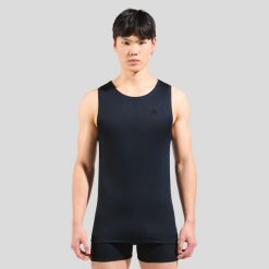 Koszulka techniczna męska Odlo ACTIVE F-DRY Light. Niebieskie koszulki sportowe męskie Odlo, m, bez wzorów, z materiału, bez kołnierzyka, bez ramiączek. Za 169.99 zł.