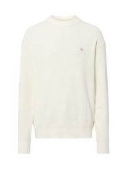 Calvin Klein Jeans sweter z dzianiny Mężczyźni Bawełna biały, M. Białe swetry przez głowę męskie Calvin Klein Jeans, m, bez wzorów, z bawełny, bez kołnierzyka. Za 379.95 zł.