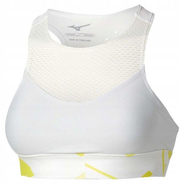 Stanik tenisowy Mizuno Daybreakers Padded Bra. Białe biustonosze Mizuno, bez wzorów. Za 155.00 zł.