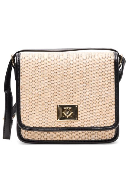 Gino Rossi Torebka TYLO 3 Czarny. Czarne listonoszki damskie Gino Rossi, bez wzorów, z materiału, bez dodatków. Za 179.99 zł.