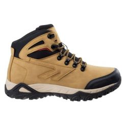 Buty Hi-Tec Medin Mid M 92800377421 beżowy. Brązowe trekkingi męskie za kostkę. Za 284.10 zł.