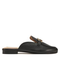 Klapki Liu Jo. Czarne klapki damskie Liu Jo, bez wzorów, bez obcasa. Za 369.99 zł.
