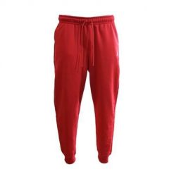 Spodnie sportowe męskie Nike FJ7779687. Czerwone spodnie sportowe męskie Nike, m, bez wzorów, z bawełny, na fitness i siłownię. Za 341.00 zł.