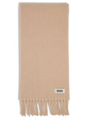 Drykorn szalik z wykończeniem z alpaki - Kasay Kobiety beżowy, ONE SIZE. Brązowe szaliki i chusty damskie DRYKORN, z aplikacjami, z wełny. Za 429.95 zł.