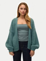 Vero Moda Kardigan Maybe 10273101 Zielony Oversize. Zielone kardigany damskie Vero Moda, s, bez wzorów, z syntetyku. Za 179.99 zł.