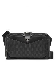 Guess Saszetka HMSIDE P5114 Czarny. Czarne saszetki męskie Guess, ze skóry. Za 339.99 zł.
