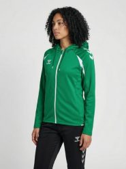 Damska bluza dresowa z kapturem Hummel Core 2.0. Białe bluzy damskie Hummel, xs, bez wzorów, z dresówki, z kapturem. Za 302.50 zł.