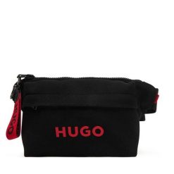 Nerka HUGO. Czarne saszetki męskie Hugo, młodzieżowe, małe. Za 249.99 zł.