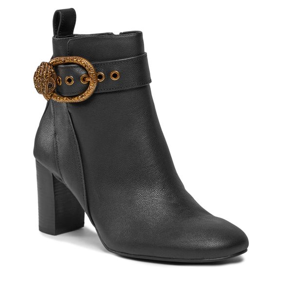 Botki Kurt Geiger. Czarne botki damskie Kurt Geiger, bez obcasa, na słupku, bez zapięcia. Za 1,429.00 zł.