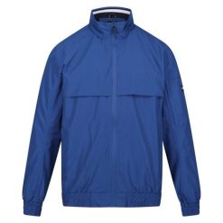 Kurtka wodoodporna Regatta Shorebay. Niebieskie kurtki męskie Regatta, bez wzorów, bez kaptura. Za 149.99 zł.